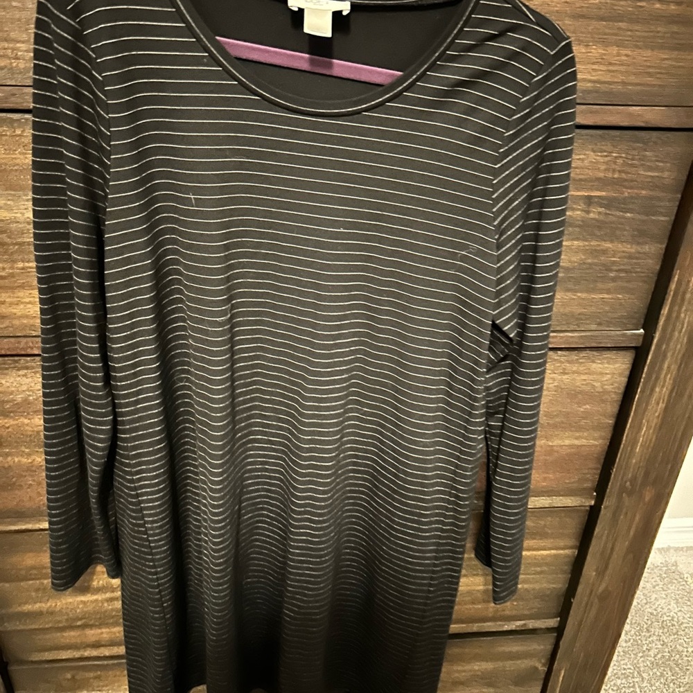 LOFT Black and White Dress